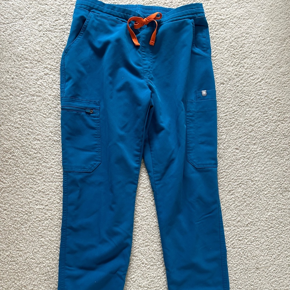 Figs Yola pants, size small petite, alps blue